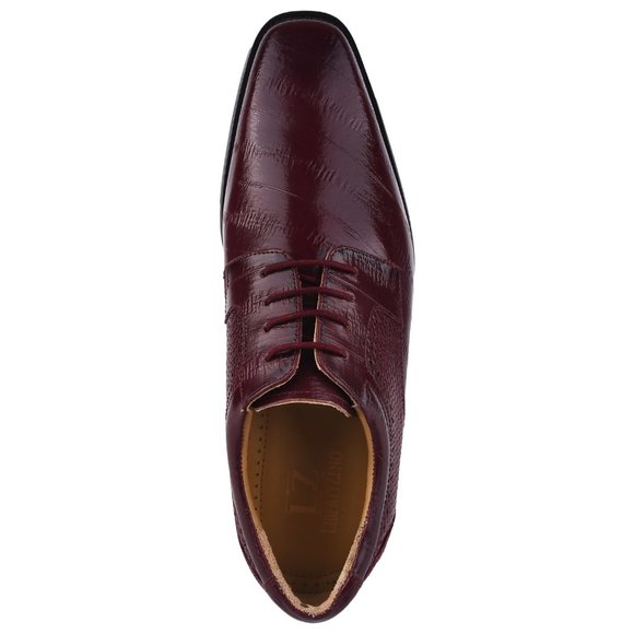 LIBERTYZENO Mens Knitted Design Genuine Leather Lace Up Oxford Dress Sho… main image 4